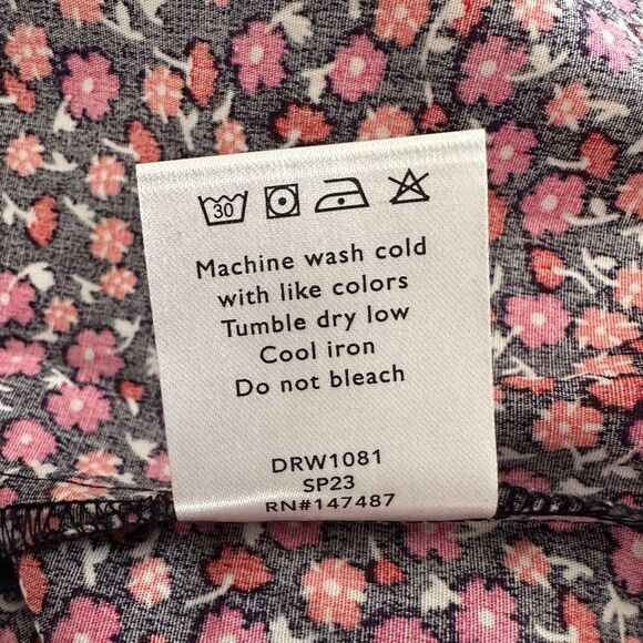 Draper James Mini Dress Floral Puff Sleeves & Pockets Size Small - Picture 10 of 12